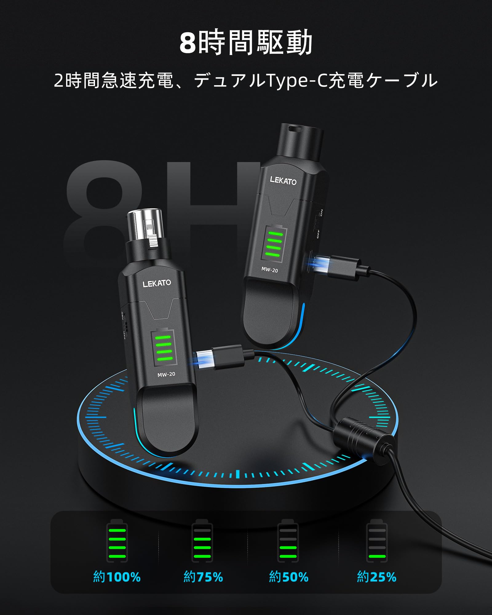 Amazon.co.jp: ワイヤレスマイクシステム 2.4GHz コンデンサーマイク用